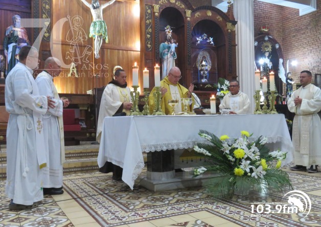 Los Santos vive jornada jubilar por 70 años de la Diócesis